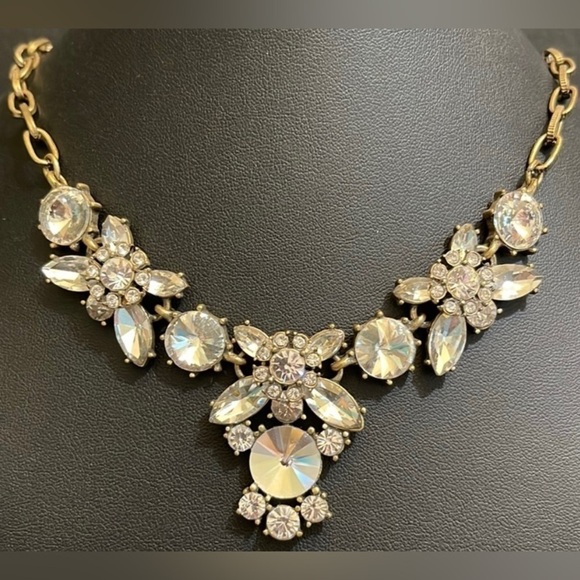 J. Crew Factory Clear Crystal Necklace - Picture 2 of 6